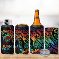 Hawaii Pride 4 in 1 Can Cooler Tumbler Rainbow Swirls LT7 - Polynesian Pride