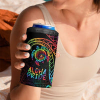 Hawaii Pride 4 in 1 Can Cooler Tumbler Rainbow Swirls LT7 - Polynesian Pride