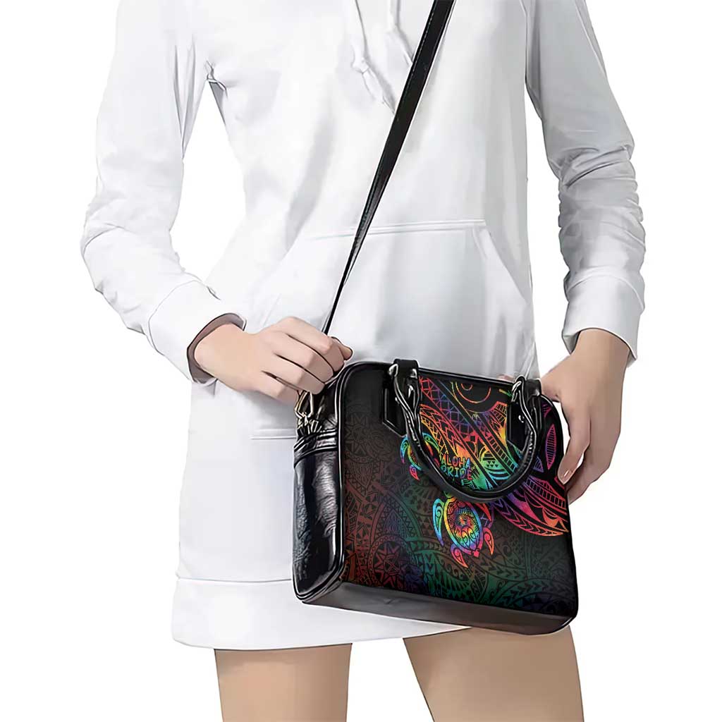 Hawaii Pride Shoulder Handbag Rainbow Swirls