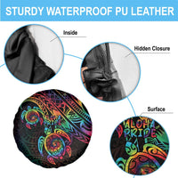 Hawaii Pride Spare Tire Cover Rainbow Swirls