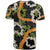 Aloha Festive Hawaii T Shirt Mokihana - Maile and Ilima on Black - Polynesian Pride