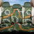 Aloha Festive Hawaii Back Car Seat Cover Mokihana - Maile and Ilima on Forest Green - Polynesian Pride
