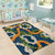 Aloha Festive Hawaii Area Rug Mokihana - Maile and Ilima on Navy Blue - Polynesian Pride