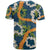 Aloha Festive Hawaii T Shirt Mokihana - Maile and Ilima on Navy Blue - Polynesian Pride