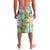 Aloha Festive Hawaii Lavalava Mokihana - Maile and Ilima on Turquoise - Polynesian Pride