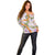 Aloha Festive Hawaii Off Shoulder Sweater Mokihana - Maile and Ilima on Lilac - Polynesian Pride