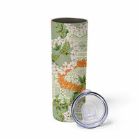 Aloha Festive Hawaii Skinny Tumbler Mokihana - Maile Leis in Muted Summer LT7 - Polynesian Pride