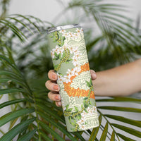 Aloha Festive Hawaii Skinny Tumbler Mokihana - Maile Leis in Muted Summer LT7 - Polynesian Pride