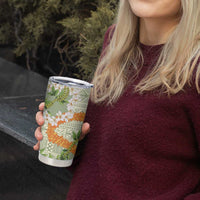 Aloha Festive Hawaii Tumbler Cup Mokihana - Maile Leis in Muted Summer - Polynesian Pride