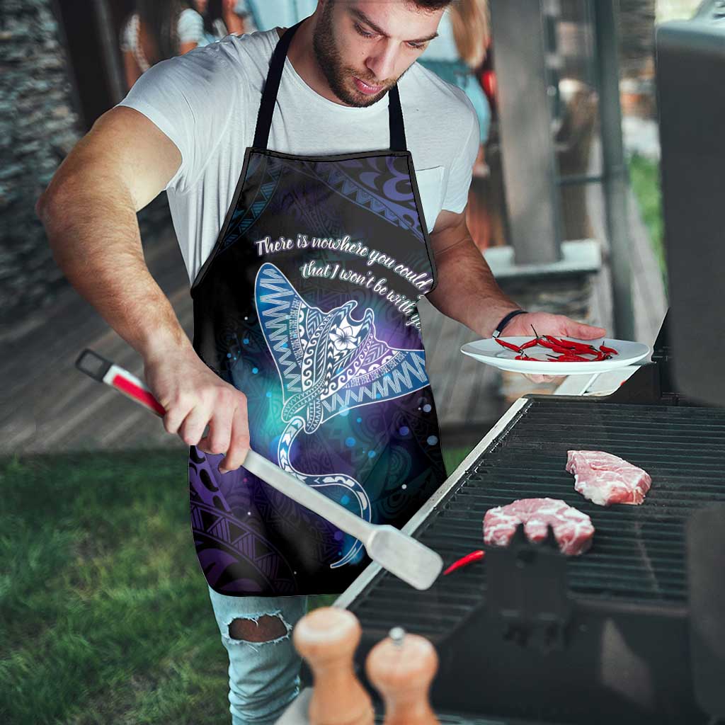 Polynesian Tala Manta Ray Apron Nowhere You Could Go That I Won't Be With You LT7 - Polynesian Pride
