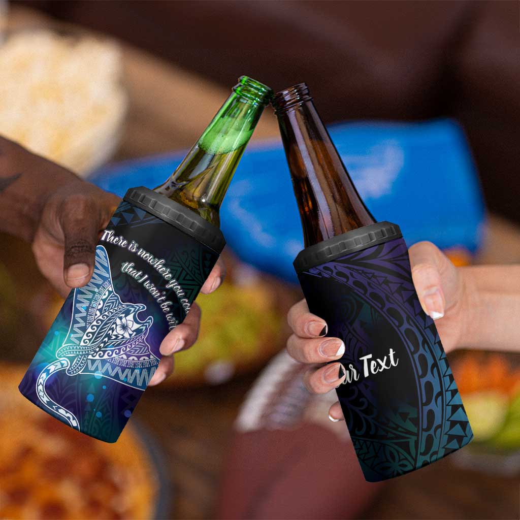 Polynesian Tala Manta Ray 4 in 1 Can Cooler Tumbler Nowhere You Could Go That I Won't Be With You LT7 - Polynesian Pride