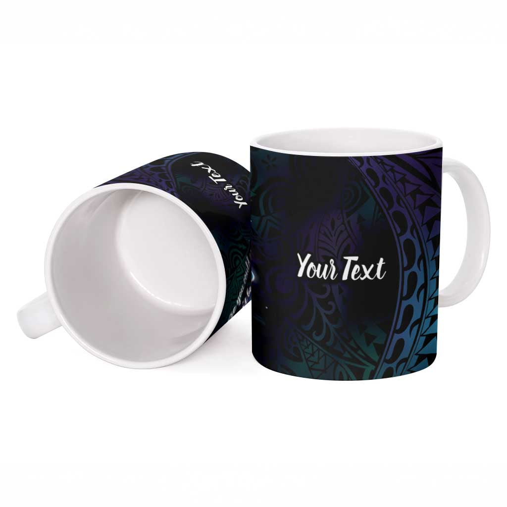Polynesian Tala Manta Ray Ceramic Mug Nowhere You Could Go That I Won't Be With You - Polynesian Pride