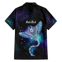 Polynesian Tala Manta Ray Family Matching Off The Shoulder Long Sleeve Dress and Hawaiian Shirt Nowhere You Could Go That I Won't Be With You LT7 - Polynesian Pride