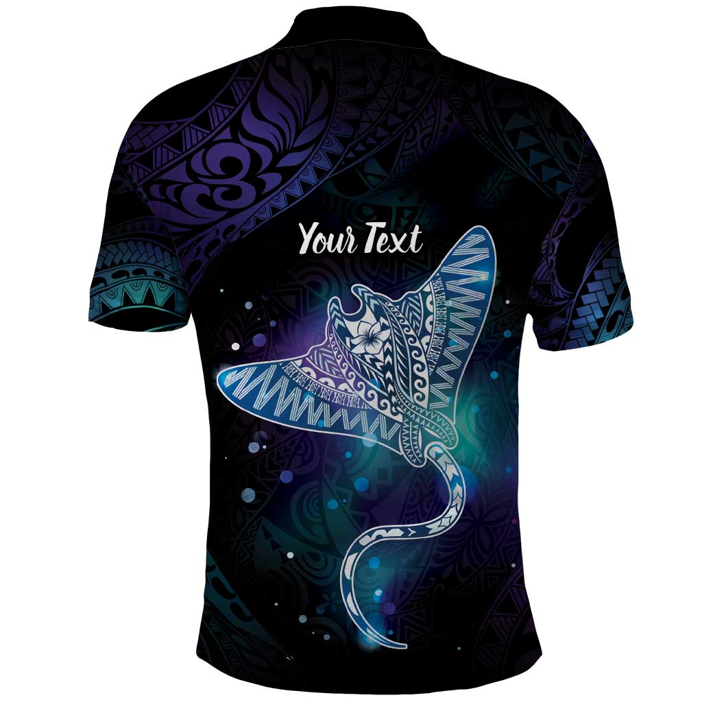 Polynesian Tala Manta Ray Polo Shirt Nowhere You Could Go That I Won't Be With You LT7 - Polynesian Pride
