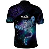 Polynesian Tala Manta Ray Polo Shirt Nowhere You Could Go That I Won't Be With You LT7 - Polynesian Pride