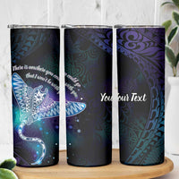 Polynesian Tala Manta Ray Skinny Tumbler Nowhere You Could Go That I Won't Be With You LT7 - Polynesian Pride