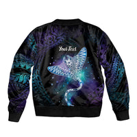Polynesian Tala Manta Ray Sleeve Zip Bomber Jacket Nowhere You Could Go That I Won't Be With You - Polynesian Pride