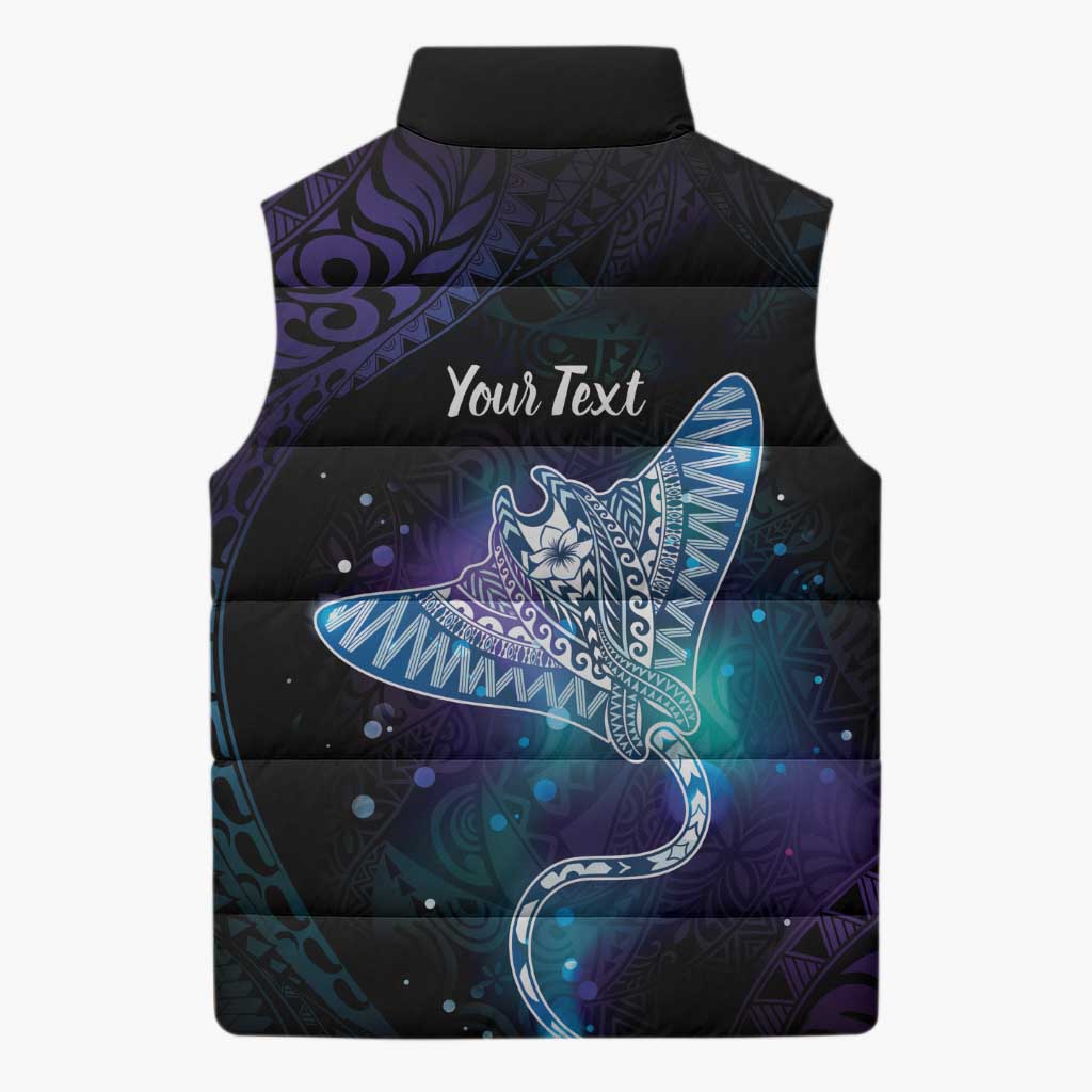 Polynesian Tala Manta Ray Sleeveless Puffer Jacket Nowhere You Could Go That I Won't Be With You LT7 - Polynesian Pride