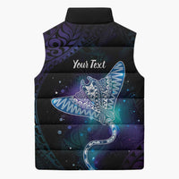 Polynesian Tala Manta Ray Sleeveless Puffer Jacket Nowhere You Could Go That I Won't Be With You LT7 - Polynesian Pride
