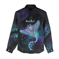 Polynesian Tala Manta Ray Women Casual Shirt Nowhere You Could Go That I Won't Be With You LT7 - Polynesian Pride