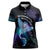Polynesian Tala Manta Ray Women Polo Shirt Nowhere You Could Go That I Won't Be With You - Polynesian Pride