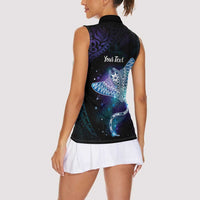 Polynesian Tala Manta Ray Women Sleeveless Polo Shirt Nowhere You Could Go That I Won't Be With You LT7 - Polynesian Pride