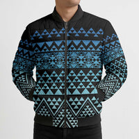 Maori Niho Taniwha Te Wheiao Bomber Puffer Jacket Moana Blue LT7 - Polynesian Pride