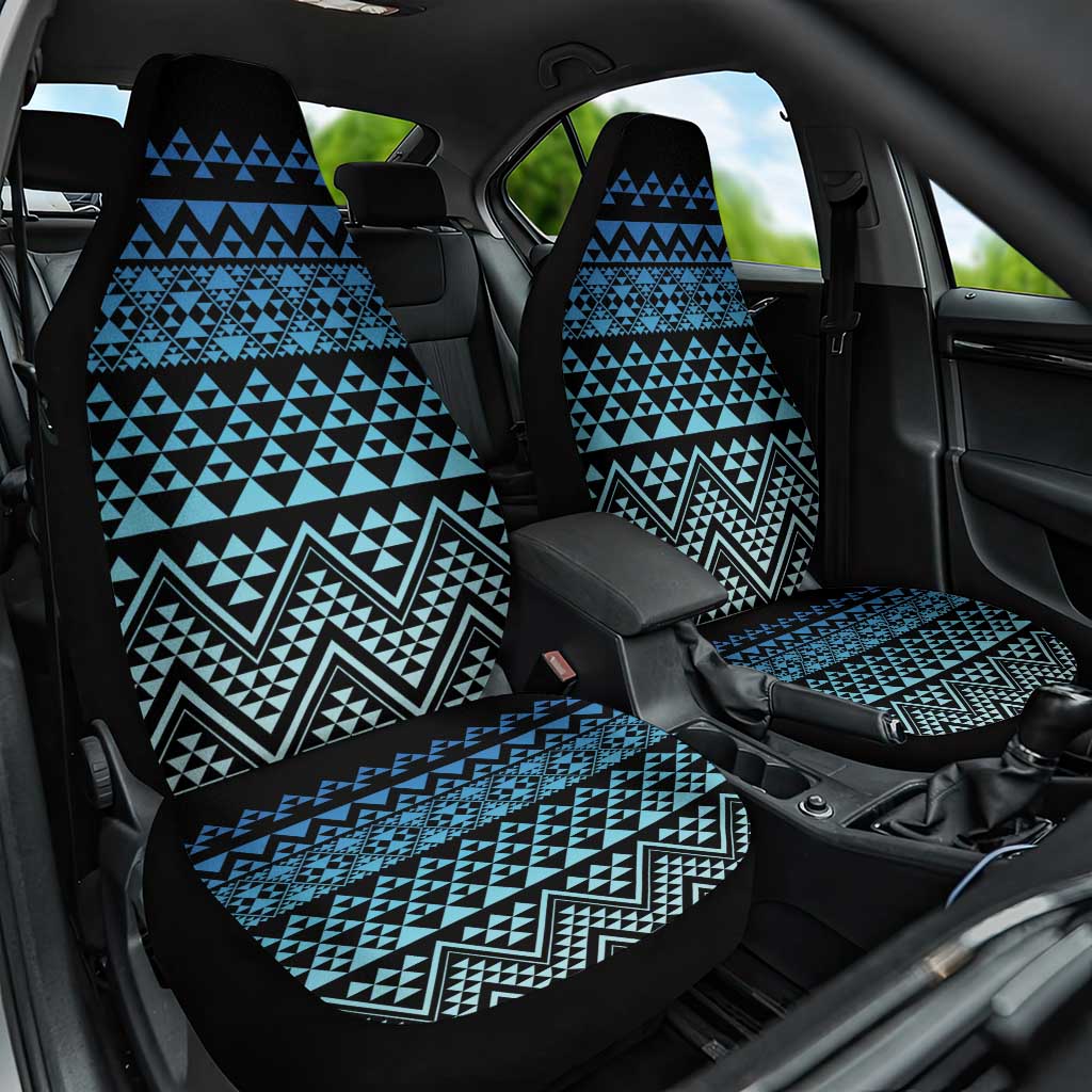 Maori Niho Taniwha Te Wheiao Car Seat Cover Moana Blue - Polynesian Pride