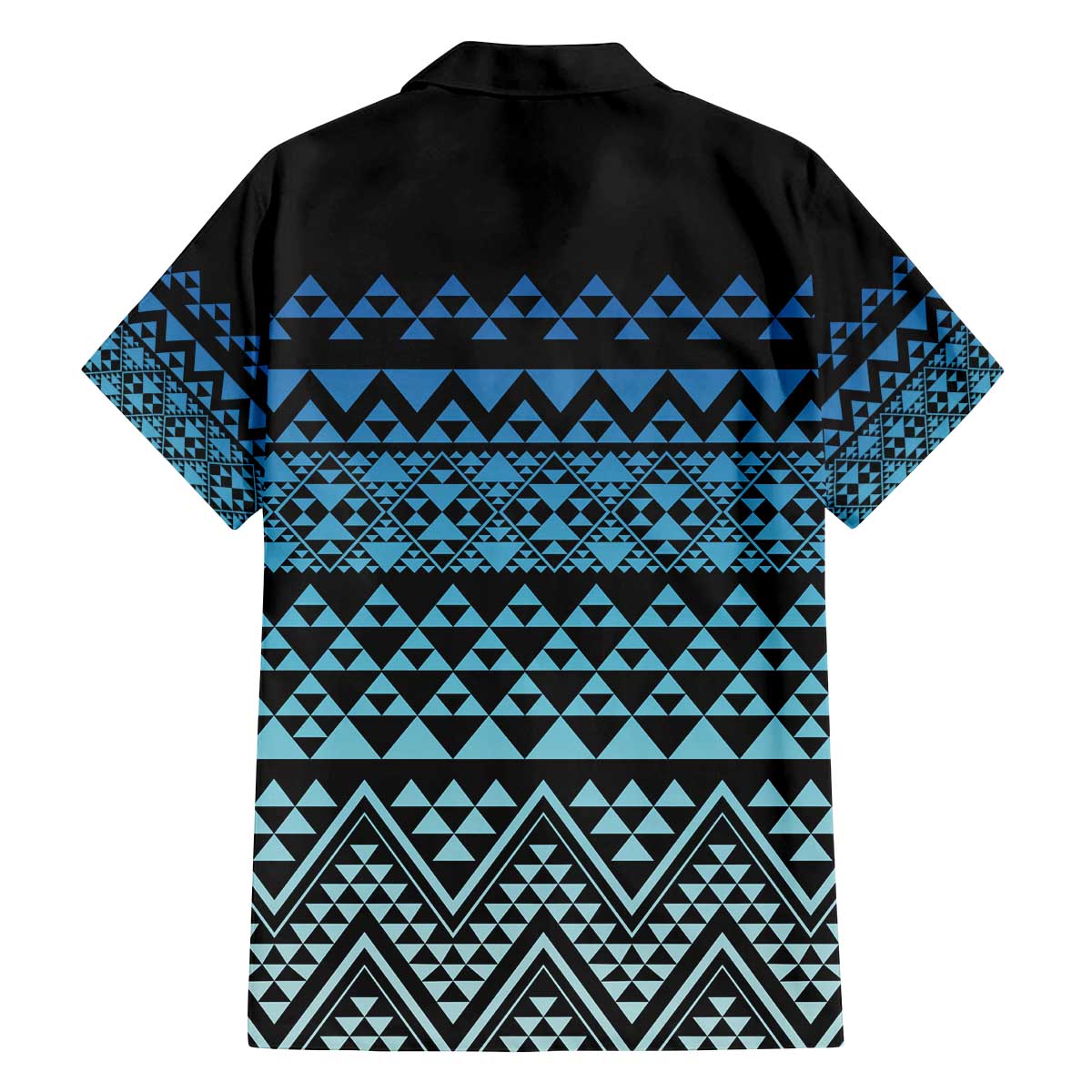 Maori Niho Taniwha Te Wheiao Family Matching Off The Shoulder Long Sleeve Dress and Hawaiian Shirt Moana Blue LT7 - Polynesian Pride