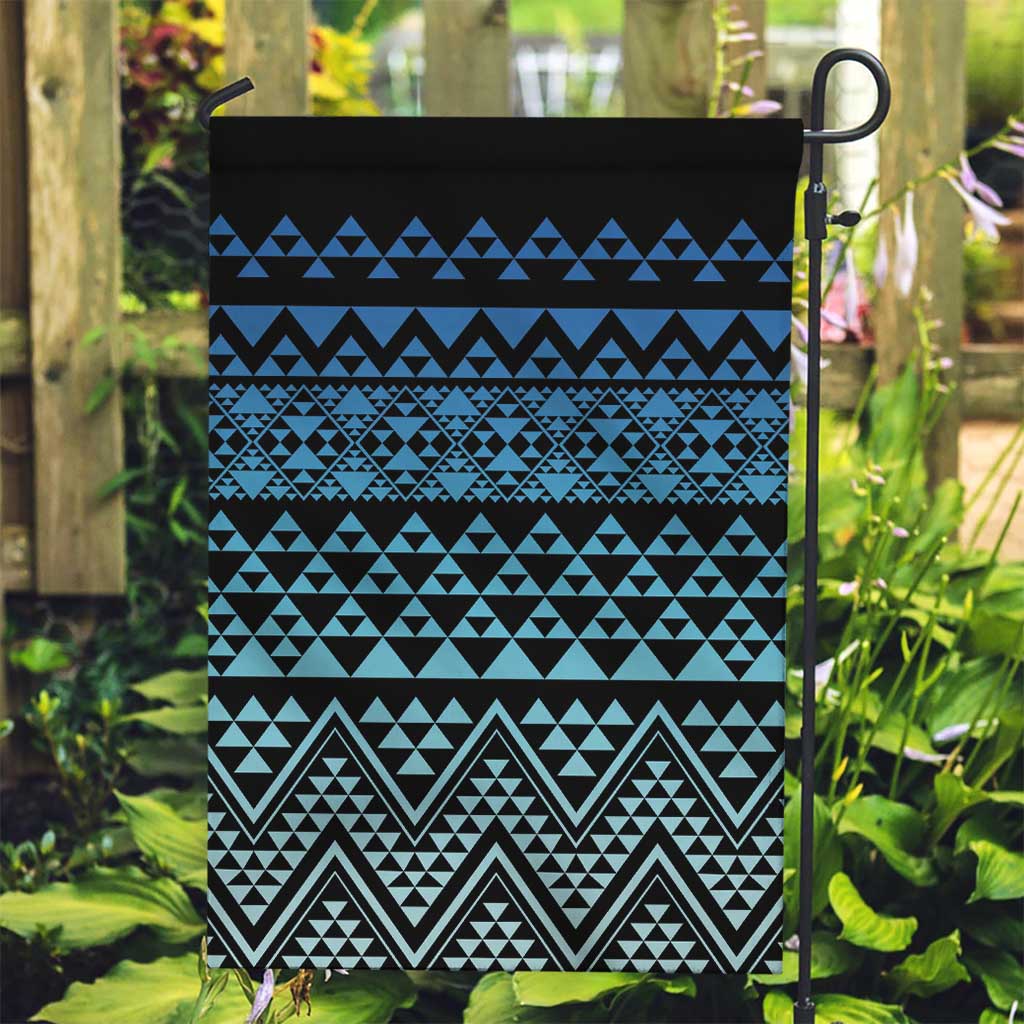 Maori Niho Taniwha Te Wheiao Garden Flag Moana Blue - Polynesian Pride