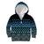 Maori Niho Taniwha Te Wheiao Kid Hoodie Moana Blue - Polynesian Pride