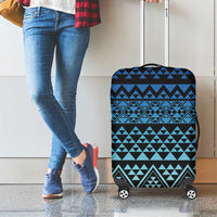 Maori Niho Taniwha Te Wheiao Luggage Cover Moana Blue LT7 - Polynesian Pride