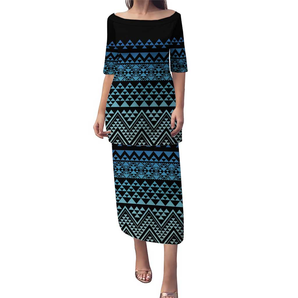 Maori Niho Taniwha Te Wheiao Puletasi Moana Blue - Polynesian Pride