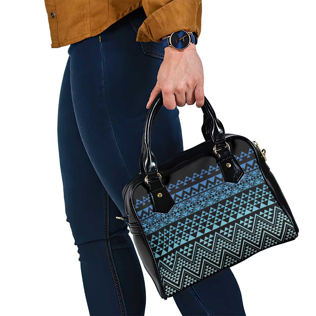 Maori Niho Taniwha Te Wheiao Shoulder Handbag Moana Blue - Polynesian Pride