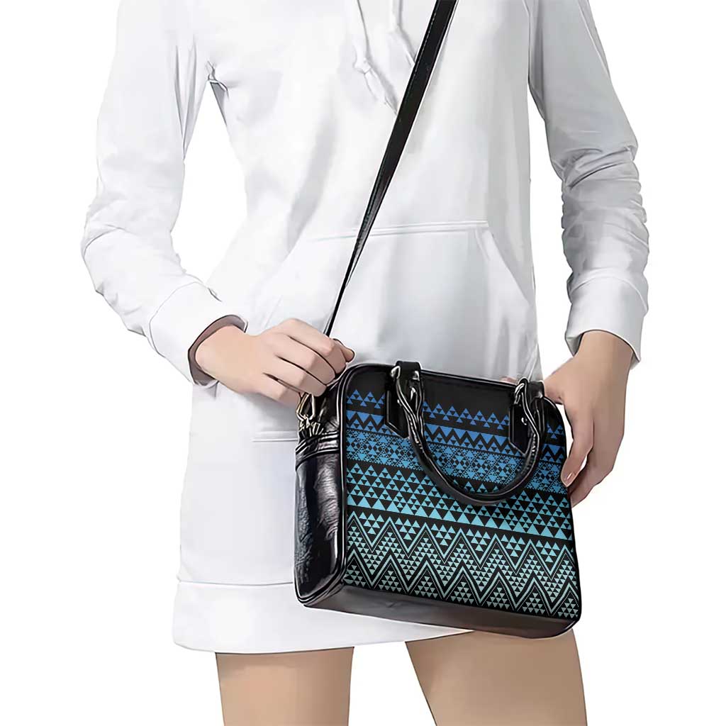 Maori Niho Taniwha Te Wheiao Shoulder Handbag Moana Blue - Polynesian Pride