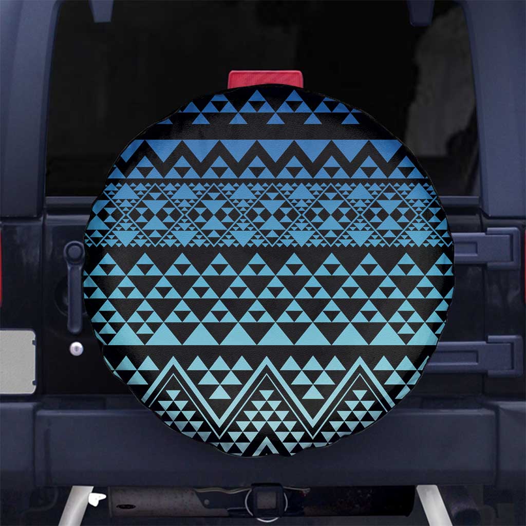 Maori Niho Taniwha Te Wheiao Spare Tire Cover Moana Blue - Polynesian Pride