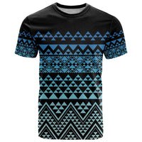 Maori Niho Taniwha Te Wheiao T Shirt Moana Blue - Polynesian Pride