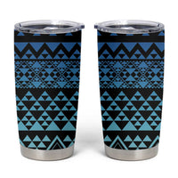 Maori Niho Taniwha Te Wheiao Tumbler Cup Moana Blue LT7 Blue - Polynesian Pride
