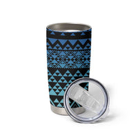 Maori Niho Taniwha Te Wheiao Tumbler Cup Moana Blue LT7 - Polynesian Pride