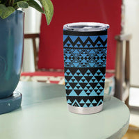 Maori Niho Taniwha Te Wheiao Tumbler Cup Moana Blue LT7 - Polynesian Pride