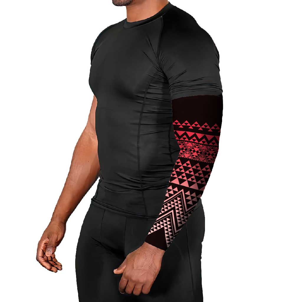 Maori Niho Taniwha Te Wheiao Arm Sleeves Terracotta - Polynesian Pride