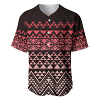 Maori Niho Taniwha Te Wheiao Baseball Jersey Terracotta - Polynesian Pride