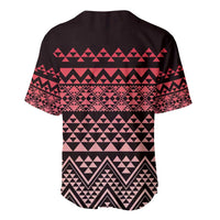 Maori Niho Taniwha Te Wheiao Baseball Jersey Terracotta - Polynesian Pride