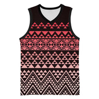 Maori Niho Taniwha Te Wheiao Basketball Jersey Terracotta LT7 Unisex Terracotta - Polynesian Pride