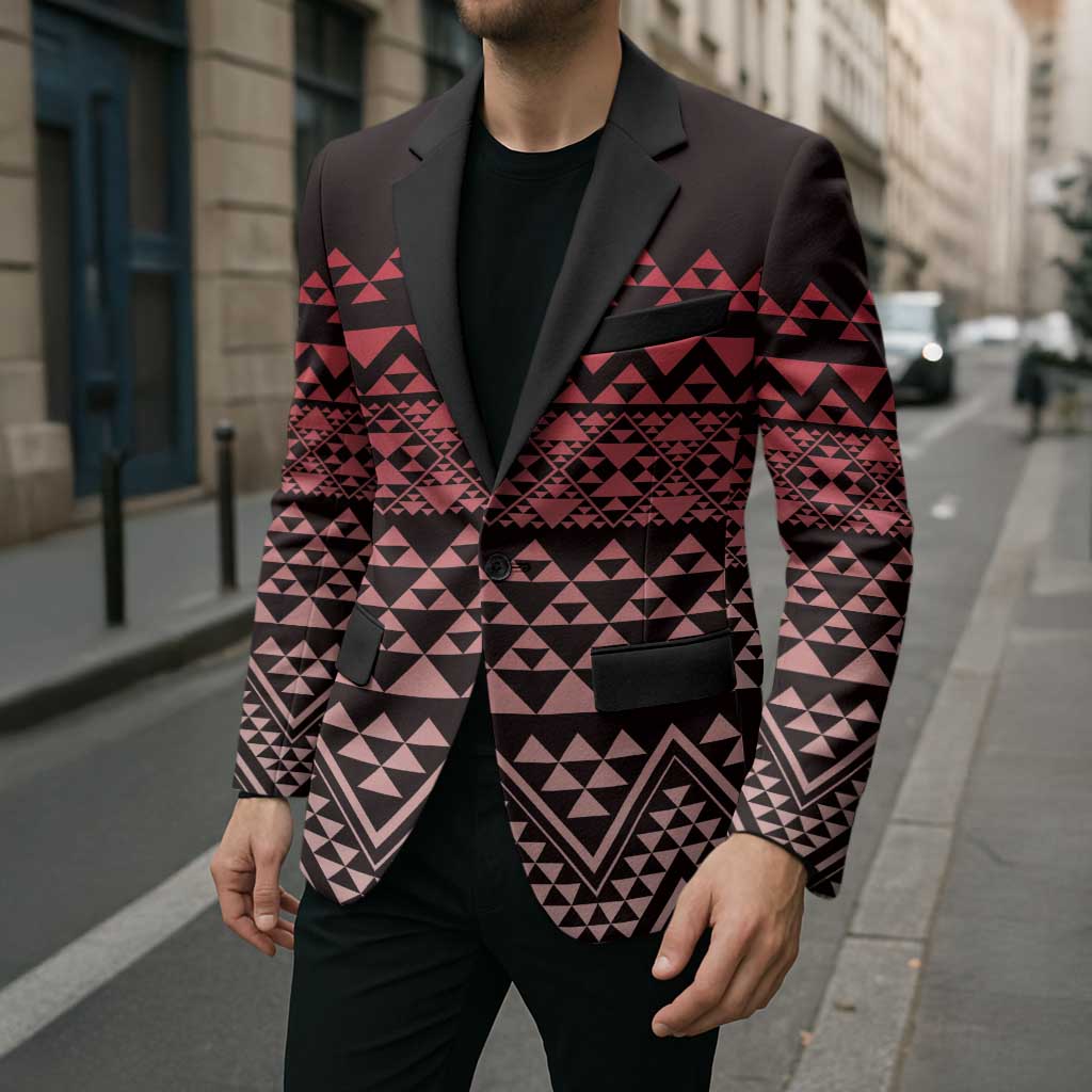 Maori Niho Taniwha Te Wheiao Blazer Terracotta - Polynesian Pride