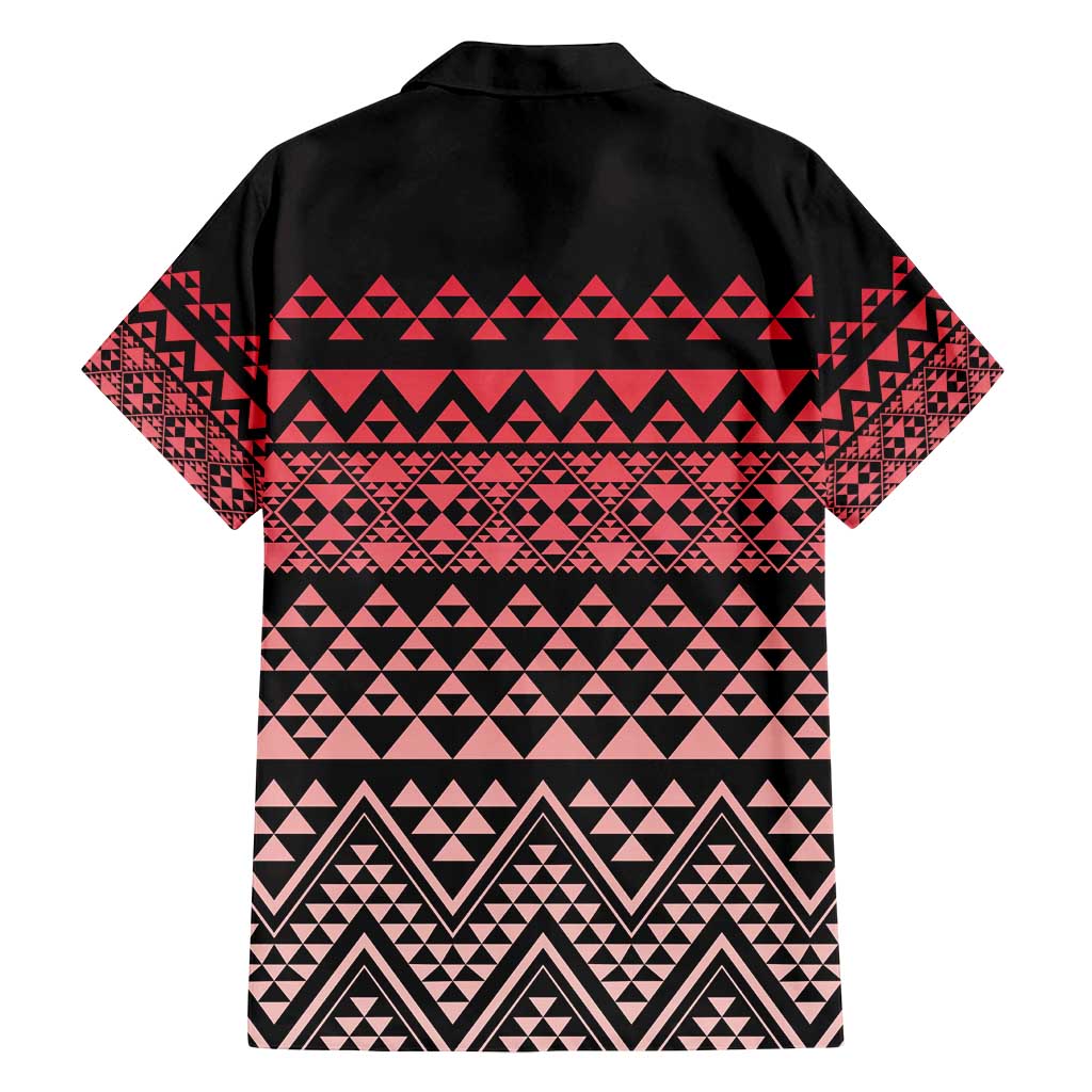 Maori Niho Taniwha Te Wheiao Family Matching Off Shoulder Maxi Dress and Hawaiian Shirt Terracotta LT7 - Polynesian Pride
