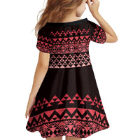 Maori Niho Taniwha Te Wheiao Family Matching Summer Maxi Dress and Hawaiian Shirt Terracotta LT7 - Polynesian Pride