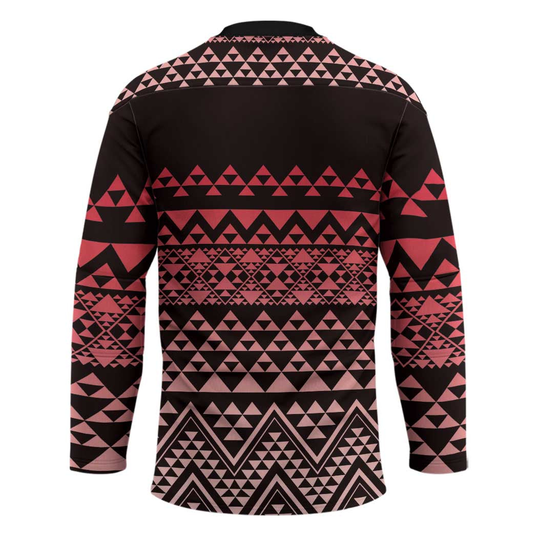 Maori Niho Taniwha Te Wheiao Hockey Jersey Terracotta LT7 - Polynesian Pride
