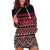 Maori Niho Taniwha Te Wheiao Hoodie Dress Terracotta - Polynesian Pride