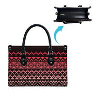 Maori Niho Taniwha Te Wheiao Leather Bag Terracotta - Polynesian Pride